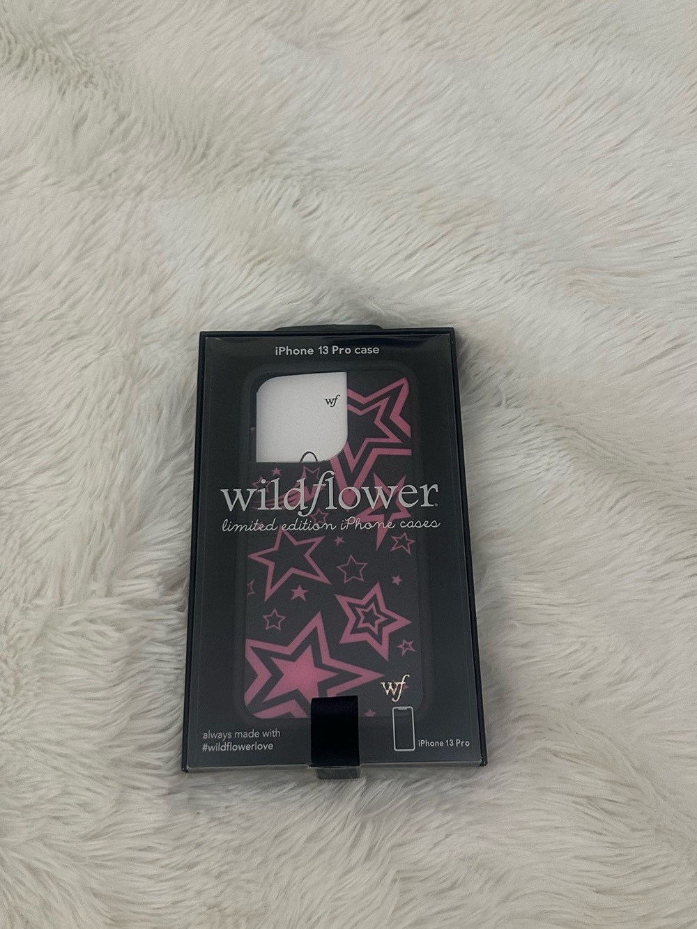 Wildflower iPhone 13 Pro Case Pink Star Design